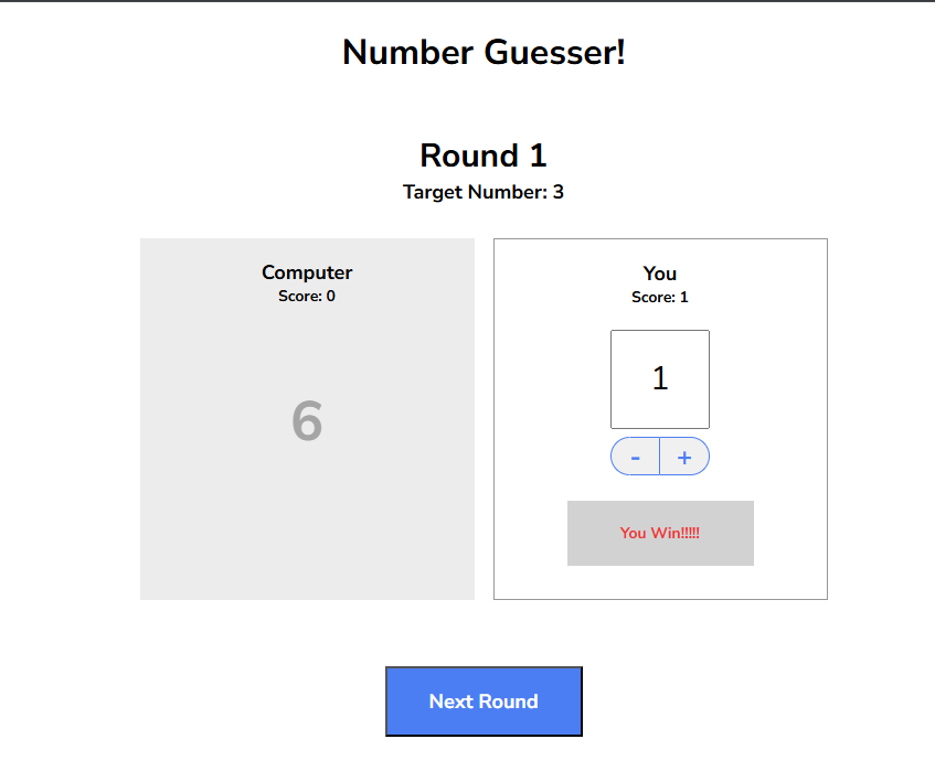 Number Guesser Project 2